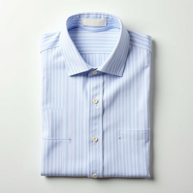 Camisa de lino a rayas planchada